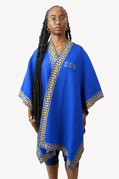The Marica, royal blue and gold, front